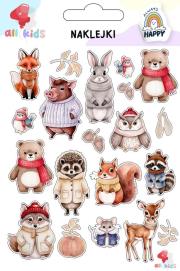Naklejki dla dzieci Zwierzęta zimowe. Wydawca: All4Kids. Dadada.pl Opakowanie Naklejki dla dzieci Zwierzęta zimowe