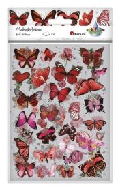 Opakowanie Naklejki foliowe 2 plansze motyle, kwiaty