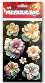 Opakowanie Naklejki foliowe Metalic Double Flowers PENMATE