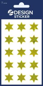 Opakowanie Naklejki foliowe - złote gwiazdki