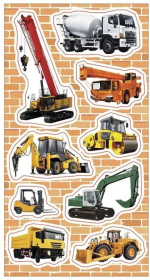 Opakowanie Naklejki Maszyny budowlane