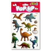 Opakowanie Naklejki metaliczne Dinosaurs