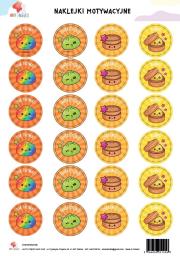 Opakowanie Naklejki motywancyjne squishy, dumpling, pieróg A4