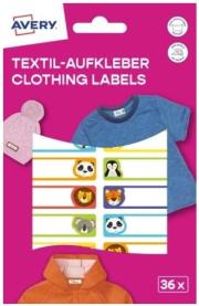 Opakowanie Naklejki na ubrania - 46x13mm 2 ark/36