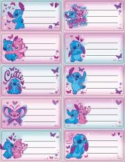 Opakowanie Naklejki na zeszyt Stitch 10szt