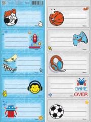 Opakowanie Naklejki na zeszyty pasek No name - chłopiec