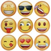 Naklejki papierowe na taśmie Emotikony 25mm 500szt. Wydawca: Titanum. Dadada.pl Opakowanie Naklejki papierowe na taśmie Emotikony 25mm 500szt