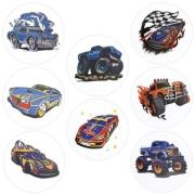 Naklejki papierowe na taśmie Samochody 500szt. Wydawca: Titanum. Dadada.pl Opakowanie Naklejki papierowe na taśmie Samochody 500szt