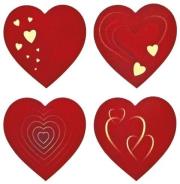 Naklejki papierowe na taśmie Serca 500szt. Wydawca: Titanum. Dadada.pl Opakowanie Naklejki papierowe na taśmie Serca 500szt