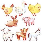 Naklejki papierowe na taśmie Zwierzęta 500szt. Wydawca: Titanum. Dadada.pl Opakowanie Naklejki papierowe na taśmie Zwierzęta 500szt