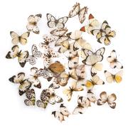 Opakowanie Naklejki pet motyle Black & white 40 szt.