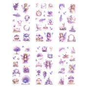 Opakowanie Naklejki pet wróżki amethyst  6 arkuszy