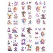 Opakowanie Naklejki pet wróżki rainbow 6 arkuszy