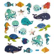 Opakowanie Naklejki Podwodny świat 21szt