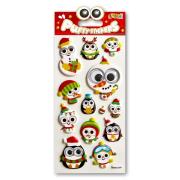 Opakowanie Naklejki puffy Christmas Animals