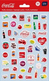 Opakowanie Naklejki puffy Coca Cola 50szt
