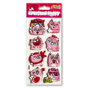 Opakowanie Naklejki puffy Emotion Cat