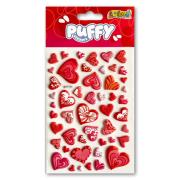 Opakowanie Naklejki puffy Hearts