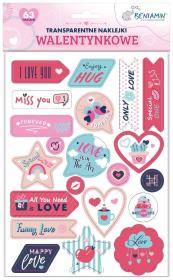 Opakowanie Naklejki samoprzylepne Walentynki