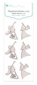 Opakowanie Naklejki tekturowe - aniołki 6szt