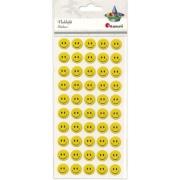 Opakowanie Naklejki wypukłe emotki 15mm żółte 50szt