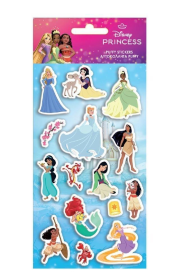 Naklejki wypukłe Princess. Wydawca: Diakakis. Dadada.pl Opakowanie Naklejki wypukłe Princess