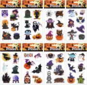 Opakowanie Naklejki żelowe halloween 6szt MIX
