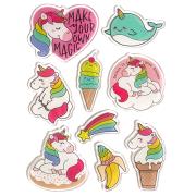 Opakowanie Naklejki żelowe Jednorożce 9szt