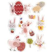 Opakowanie Naklejki żelowe Wielkanoc 9szt