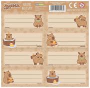 Opakowanie Nalepki na zeszyt Kapibara 10 (25szt) DERFORM