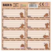 Opakowanie Nalepki na zeszyty BackUp 7 A17 (25szt) DERFORM