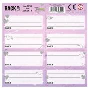 Opakowanie Nalepki na zeszyty BackUp 7 A32 (25szt) DERFORM