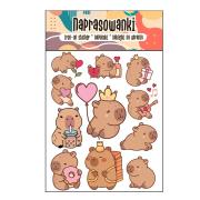 Opakowanie Naprasowanki Termo Naklejki na Ubrania Kapibara