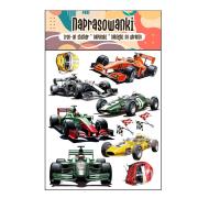 Opakowanie Naprasowanki Termo Naklejki na Ubrania Wyścigówki