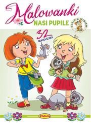 Nasi pupile. Malowanki - seria z misiem. Autor: Kruszewski Włodzimierz, Ernest Błędowski. Dadada.pl Okładka książki Nasi pupile. Malowanki - seria z misiem