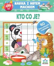 Nauka z kotem Maćkiem. Kto co je. Autor: Hristo Dimitrov. Dadada.pl Okładka książki Nauka z kotem Maćkiem. Kto co je