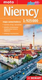 Niemcy 1:750 000 mapa samochodowa plastik. Autor: Opracowanie zbiorowe. Dadada.pl Okładka książki Niemcy 1:750 000 mapa samochodowa plastik