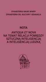 Nota Antiqua et vova na temat relacji pomiędzy... Autor: Dykasteria Nauki I Wiary. Dadada.pl Okładka książki Nota Antiqua et vova na temat relacji pomiędzy..