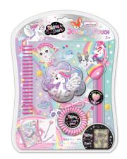 Opakowanie Notatnik na spirali w saszetce z akcesoriami Jednorożec