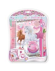 Opakowanie Notatnik na spirali w saszetce z akcesoriami Koń