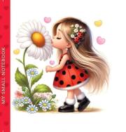 Opakowanie Notatnik ozdobny 100x100 48 stron gładki TW Dziewczynka i kwiat