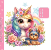 Opakowanie Notatnik ozdobny 100x100 48 stron gładki TW Jednorożec i piesek