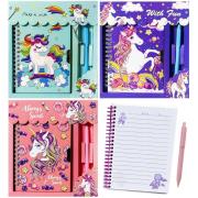 Opakowanie Notatnik pamiętnik jednorożec długopis MIX