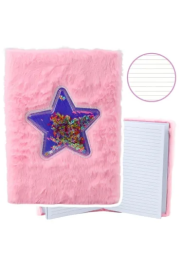Opakowanie Notatnik pluszowy A5/80K linia Gwiazda z konfetti