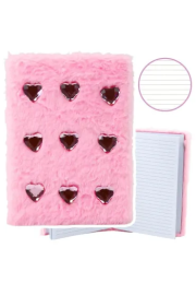 Opakowanie Notatnik pluszowy A5/80K linia Kryształowe Serca