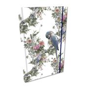 Opakowanie Notes A5 kratka z gumką Soft Touch Boho Papugi