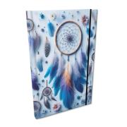 Opakowanie Notes A5 kratka z gumką Soft Touch Łapacze Snów Blue