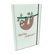 Opakowanie Notes A5 kratka z gumką Soft Touch Leniwiec Chwilunia