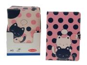 Opakowanie Notes A5 w kratkę Koty MIX