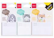 Notes samoprzylepny lisek/kotek/piesek 25K DELI. Wydawca: DELI. Dadada.pl Opakowanie Notes samoprzylepny lisek/kotek/piesek 25K DELI